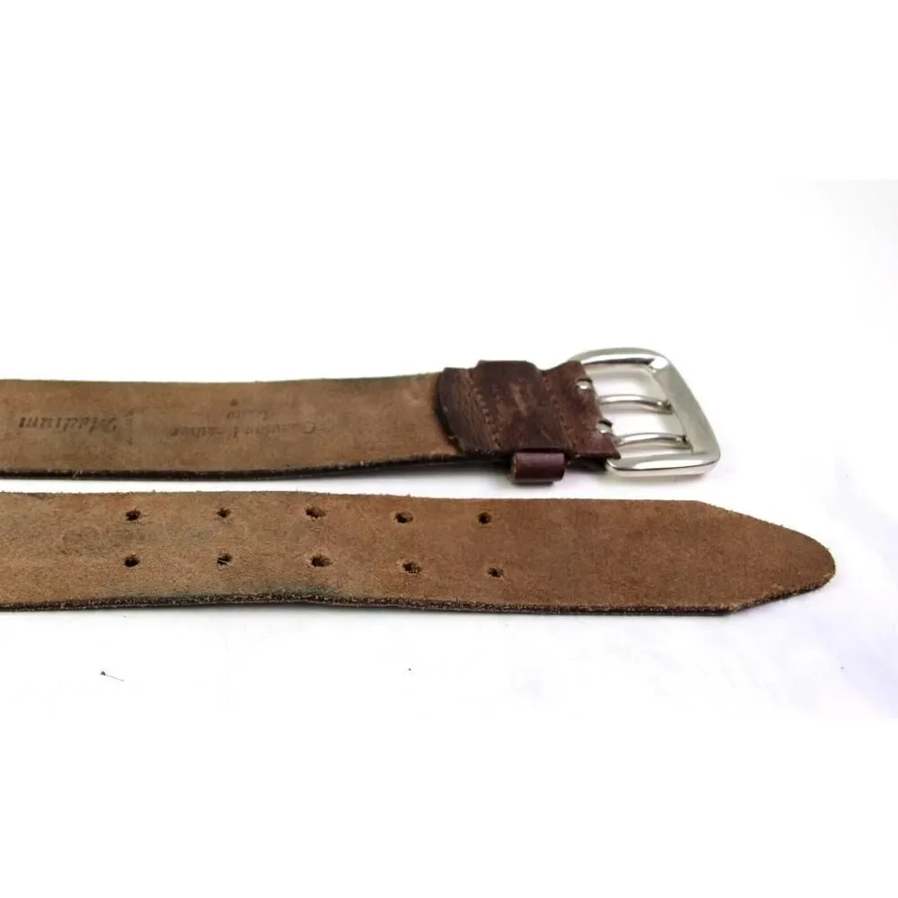 INDIA SADDLE BROWN GENUINE LEATHER 1 1/2